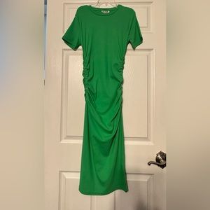 Zara Dress MIDI Dress, size L, beautiful green